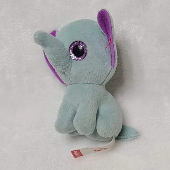 Peanut Elephant Ty Mini Beanie Boo 3" Plush Toy McDonalds #11 Happy Meal 2017 - Picture 3 of 8